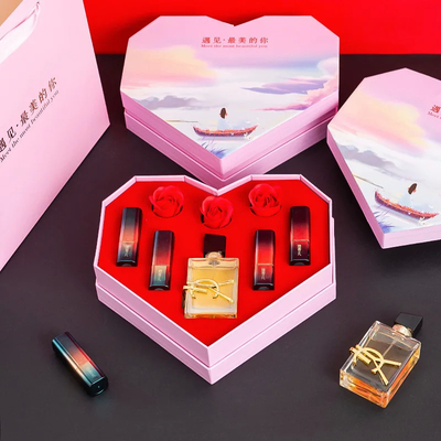 جعبه هدیه تولد سال 2023 روز ولنتاین بسته بندی جعبه هدیه شکل قلب لوکس برای Valentines هدیه بسته بندی